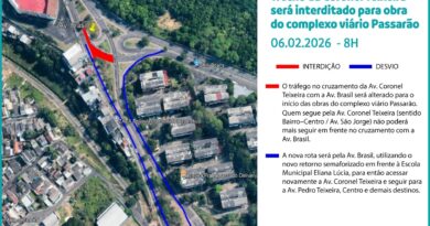 Prefeitura interdita trecho da avenida Coronel Teixeira para obra do complexo viário Passarão