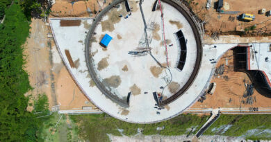 Obra da Oca Niemeyer avança com início da concretagem da cúpula no parque Encontro das Águas Rosa Almeida