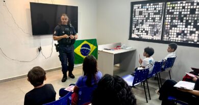 Guarda Municipal realiza ação com crianças e adolescentes na base do Núcleo Operacional da zona Leste