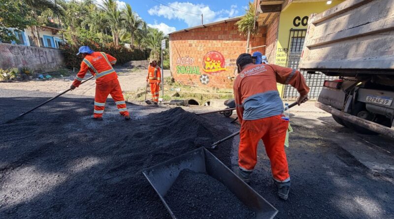 Prefeitura de Manaus avança com serviço de recuperação asfáltica e leva mais mobilidade ao bairro Cidade de Deus