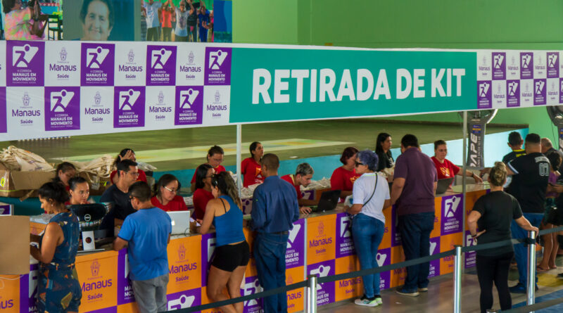 Kits da corrida ‘Manaus em Movimento’ serão entregues pela prefeitura a partir desta sexta-feira, 3/7