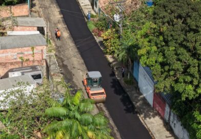 Parque Rio Solimões ganha nova mobilidade com obra de recapeamento da Prefeitura de Manaus