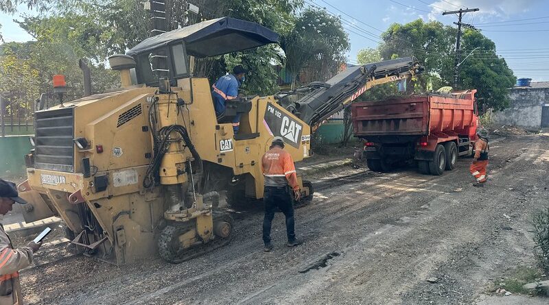 Prefeitura de Manaus avança no recapeamento de 141 ruas e leva nova frente de obras ao núcleo 1 do bairro Cidade Nova
