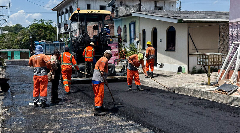 Prefeitura de Manaus avança com recapeamento e transforma condições de tráfego na zona Norte