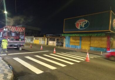 Prefeitura implanta sinalização em mais vias de Manaus para organizar tráfego e proteger pedestres