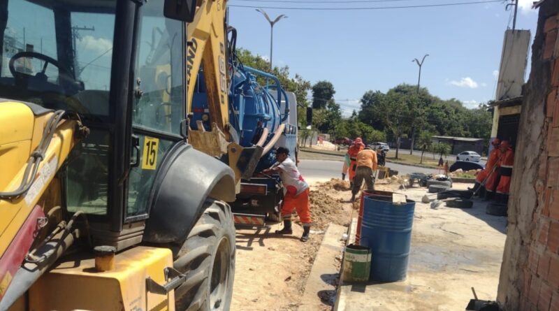 Prefeitura de Manaus implanta 450 metros de nova drenagem profunda para reforçar prevenção de alagamentos na zona Norte