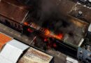 Incêndio atinge prédio do antigo Basa no Centro de Manaus