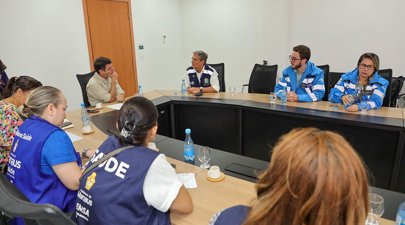 Prefeitura de Manaus reúne com a Força Nacional do SUS e apresenta demandas para reforçar assistência à saúde diante das queimadas e da estiagem que atingem o Amazonas