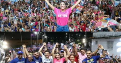 Em ‘arrastão’ pelas ruas, Mayra Dias reúne mais de 25 mil pessoas no encerramento da campanha em Parintins